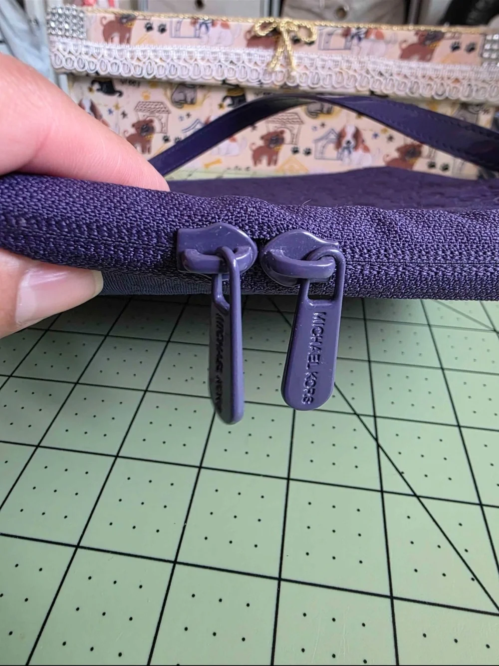 Michael Kors Lavender Purple Crossbody Zip Pouch